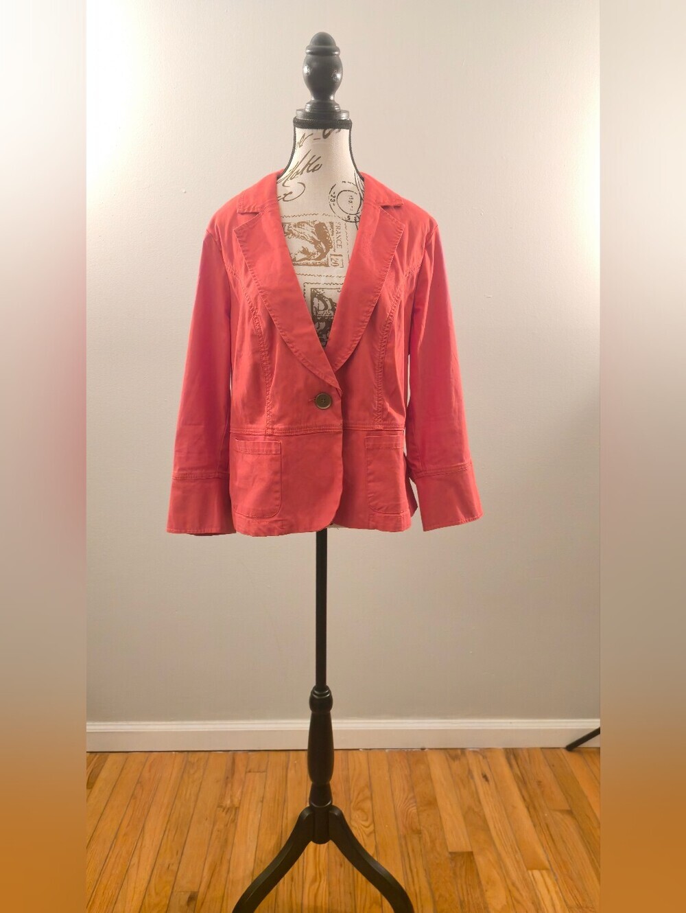 CAbi Coral Single-Button Blazer